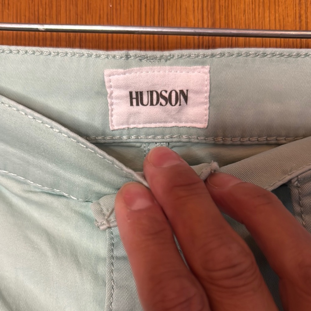 Hudson Lt Sage Cargo Pants wide leg Sz 27 - Picture 2 of 10